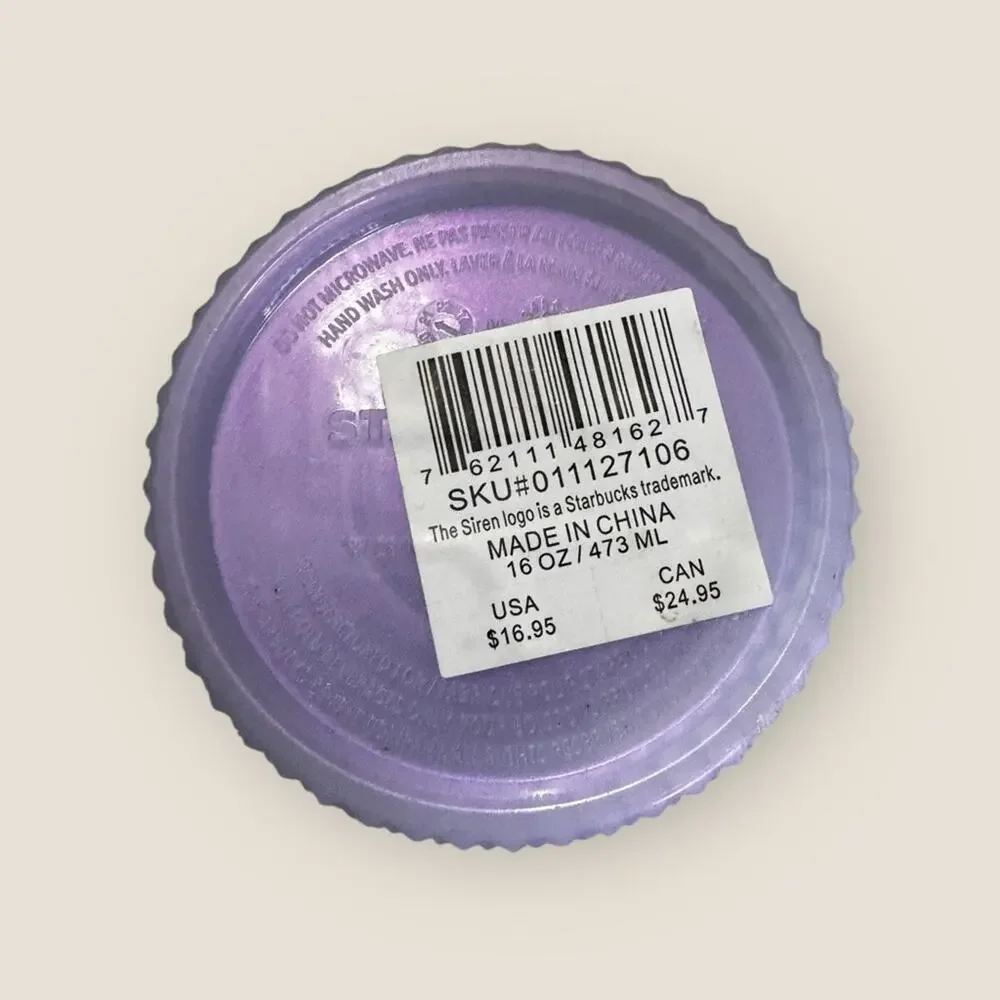 New STARBUCKS 2021 Holiday Icy Lilac Studded Cold Cup Tumbler 16oz